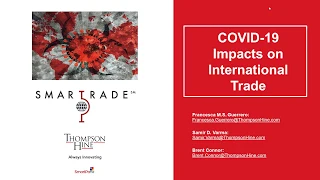 2020 04 30 COVID 19 Impact on International Trade