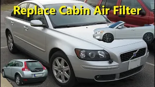 How to replace the cabin air filter in a Volvo C70, C30, S40, V50, P1 platform car. - VOTD