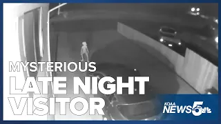 Caught on Camera: Mysterious late night visitor... from another world?