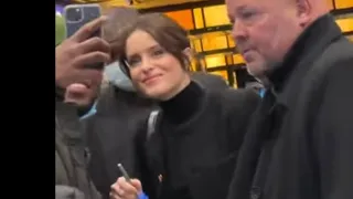 Claire Foy signs for the fans in NYC! #clairefoy