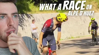 Cyclist REACTS to Chris Froome + Tom Pidcock Epic Battle Alpe d'Huez // Tour de France 2022 Stage 12