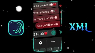 Heat Waves chat lyrics XML project file 😥🥀 | Heat waves #xml edit  #alightmotion #xml_file #trnding