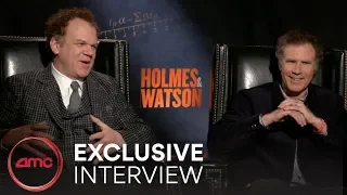 HOLMES & WATSON Interviews (John C. Reilly & Will Ferrell) | AMC Theatres (2018)