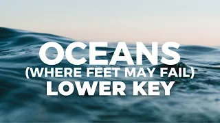 OCEANS (Where Feet May Fail) by Hillsong United Karaoke/Instrumental - Lower Key