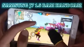 SAMSUNG J7 1.5 GB RAM HANDCAM || FREE FIRE HANDCAM GAMEPLAY [FREE FIRE CUSTOM HIGHLIGHTS]