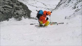 Hymani - Descente à ski de la face est du Cervin