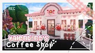 Blush Valentines Coffee Shop I No Gamepass I Bloxburg Speedbuild and Tour I iTapixca Builds