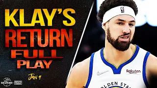 Klay Thompson Return Full Defensive x Offensive Play | 17 Pts, 7/18 FGM | Jan 9, 2022 | FreeDawkins