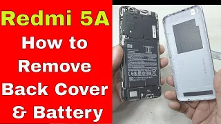 Redmi 5A: How to Remove Back Cover & Battery