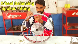 Wheel Balancing and spokes rim hub fitting