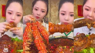 [Mukbang ASMR] Spicy Jjajang 🔥 Fried Pork Enoki Mushrooms  Seafood Recipe Ssoyoung,