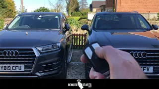 Activating and deactivating the remote start using the OEM Audi key - two programmable options