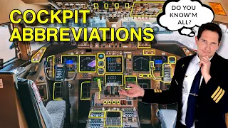 COCKPIT/INSTRUMENT abbreviations! DO YOU KNOW THEM ALL? Explained by CAPTAIN JOE