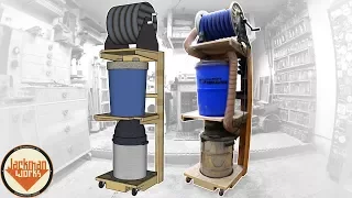 Space Saving Shop-Vac Dust Collector Cart