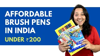 Best Brush Pens for Beginners In India Under ₹200 | Add Gel vs Camlin vs Doms