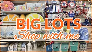 BIG LOTS SPRING SUMMER 2024 DECOR PATRIOTIC DECOR SHOP WITH ME