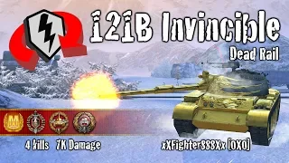 WoT Blitz 121B Invincible - 4 Kills 7k Damage Replay