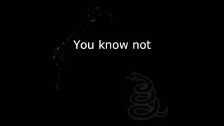 Metallica - Holier Than Thou Lyrics (HD)