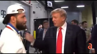 Trump recibido con aplausos cuando apareció sorpresivamente en evento de la UFC en Miami