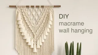 DIY | macrame layered wall hanging | 마크라메 레이어드 월 행잉