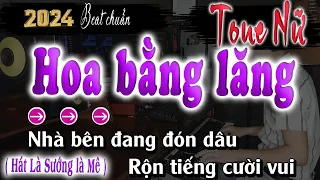 HOA BẰNG LĂNG KARAOKE TONE NỮ NGÂN NGÂN TIKTOK KARAOKE 2024