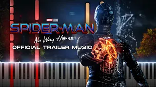 Spider-Man: No Way Home (2021) Official Trailer Music (Synthesia Piano Tutorial)+SHEETS