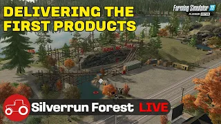 LIVE! Delivering Products To The Rollercoaster Silverrun Forest Farming Simulator 22 Episode 2