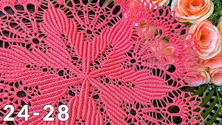 Crochet doily, Teresa, 24-28