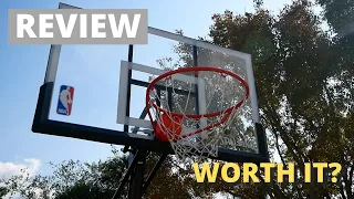 REVIEW: Spalding NBA 54" Portable Angled Basketball Hoop with Polycarbonate Backboard