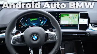 How to connect Android Auto to BMW X1 Multimedia System 2023
