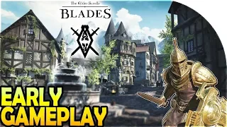 THE ELDER SCROLLS BLADES EARLY GAMEPLAY -*FREE* Looting Adventure + BASE / CITY BUILDING MOBILE GAME