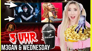 schaue niemals M3GAN VIDEO und WEDNESDAY Addams NETFLIX Serie um 3 Uhr am FILM-FREITAG