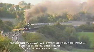 BR in the 1990s Claverton (Somerset) and Upton Scudamore (Wiltshire) on 23rd September 1995