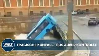 ST. PETERSBURG: Schock in Russland! Dramatisches Bus-Unglück mit mindestens drei Toten