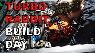 BUILD DAY: Propane Injection & Turbo Swap! - MK1 VW Rabbit Turbodiesel (4K)
