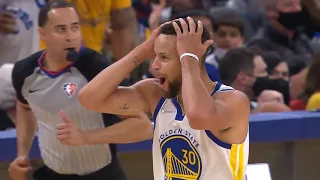 Stephen Curry Shocks Himself After Crazy One-Legged Three & Steve Kerr can't stop laughing 😂😂