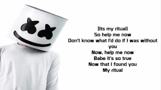 Marshmello - Ritual ft. Wrabel (Lyrics video)