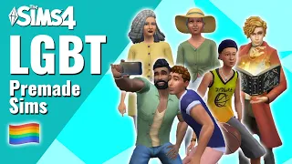 Premade LGBT Families in The Sims 4