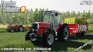 Grass silage harvest | Campaign Of France | Farming Simulator 2019 | Episode 10