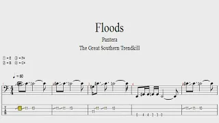 Pantera - Floods Bass Tab