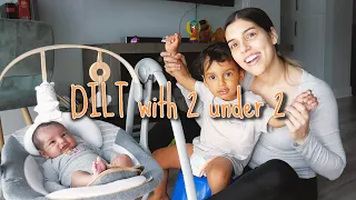 A DAY IN THE LIFE WITH 2 under 2 ( toddler + newborn )