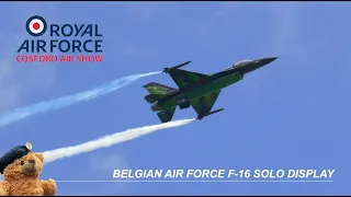 RAF COSFORD AIR SHOW 2022: Belgian Air Force F-16 Solo Display ~ Team Dream Viper