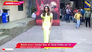 Malaika Arora & Gauahar Khan  At ‘Jhalak Dikhhla Jaa’ Set II Boogle Bollywood