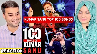Top 100 Songs Of Kumar Sanu | Random 100 Hit Songs Of Kumar Sanu | Reaction! | Amber Rizwan Reaction