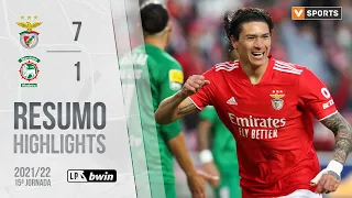 Highlights | Resumo: Benfica 7-1 Marítimo (Liga 21/22 #15)