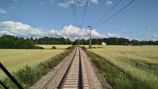 Eskilstuna-Krylbo via Snyten, från förarplats / Cabinerit / Führerstandsmitfahrt