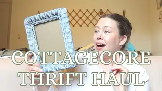 Come see my cozy, cottagecore thrift haul and my FB marketplace find!