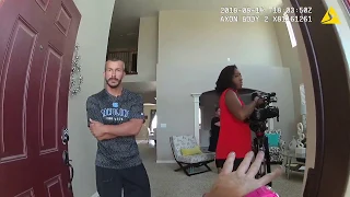 Chris Watts: K9 search, girl GIGGLES in Shanann's shoe closet, Ofc Lines body cam 08-14-18, 1203 hrs