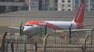 Gibraltar Airport, Landings and Departures easyJet and British Airways; 11 August 2022