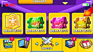 😱I’m DELETE CLASH ROYALE AFTER THIS😡 CHEST OPENING / concept